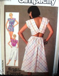 7479 EZ CROP BACK V TOP, FLARE SKIRT, PANTS, SHORTS PATTERN 6-10
